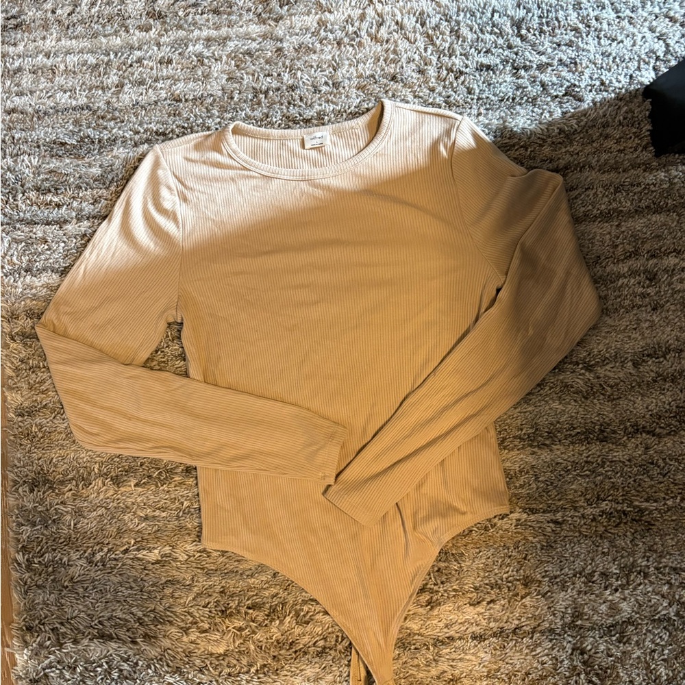 Wilfred beige Long Sleeve Bodysuit